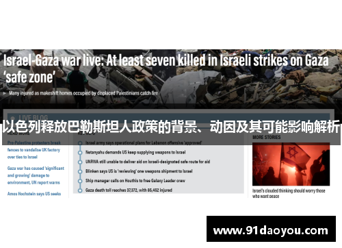 以色列释放巴勒斯坦人政策的背景、动因及其可能影响解析 以色列释放巴勒斯坦人政策的背景、动因及其可能影响解析